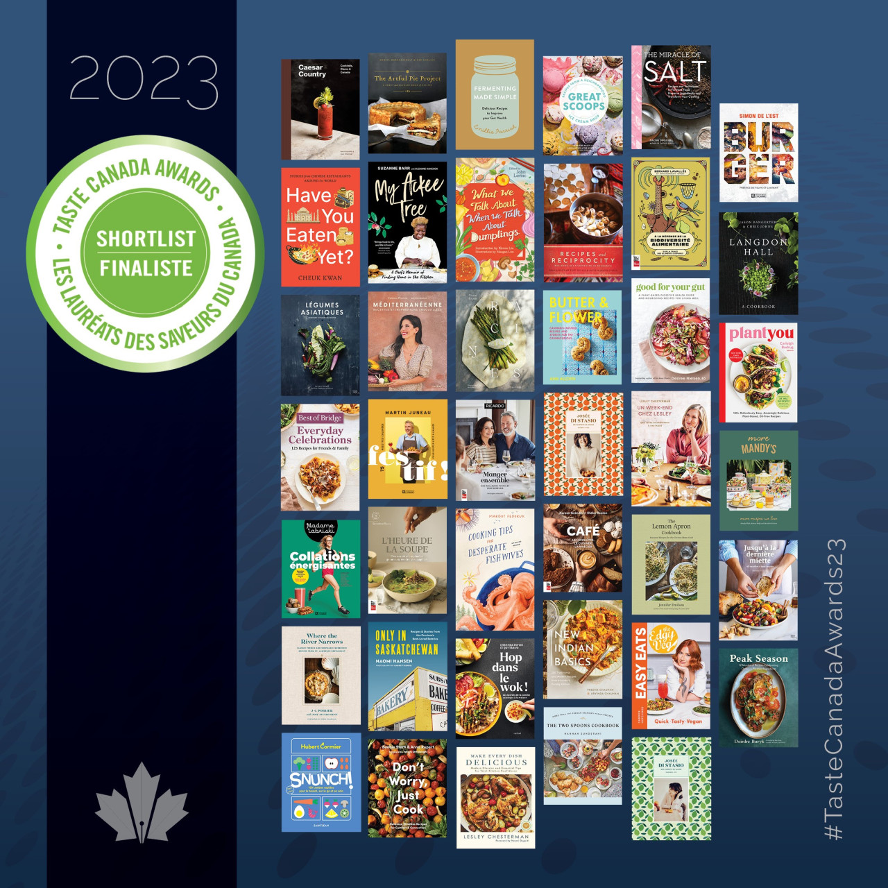 The 2023 Taste Canada Awards Shortlist is in!